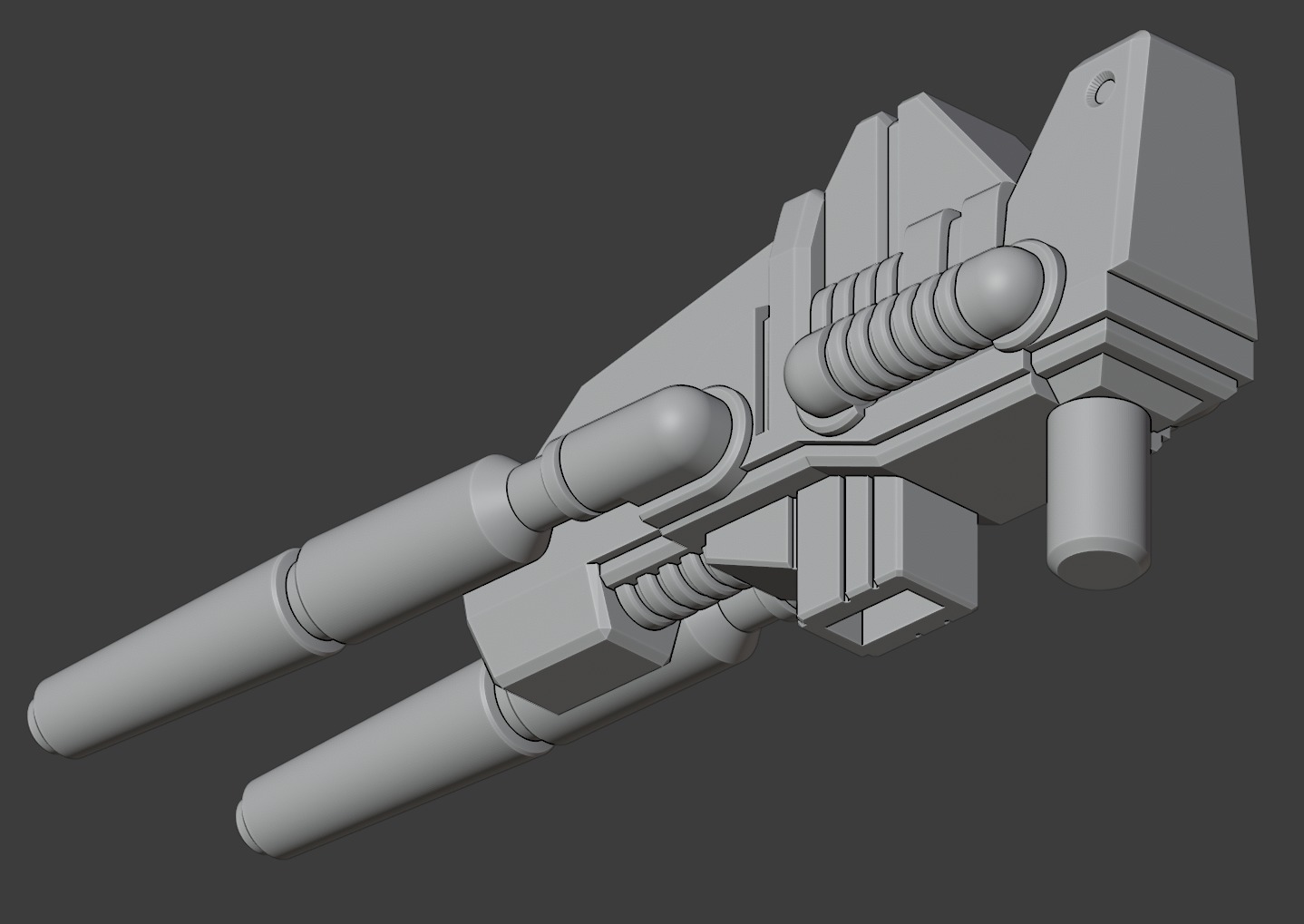 Twin Stunner Laser Rifle for PotP Grimlock 3D print model_1