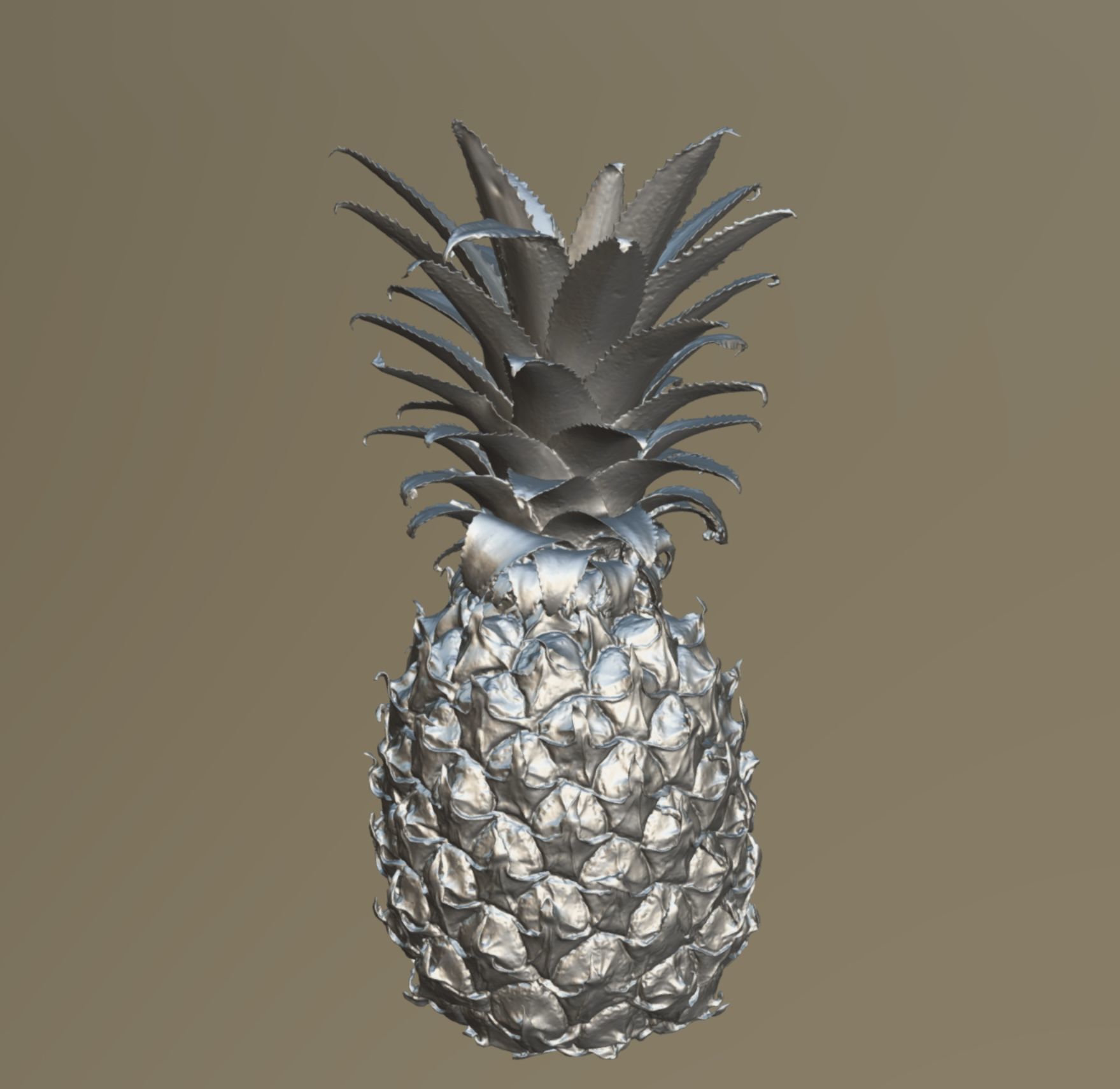 Pineapple 3D model_7
