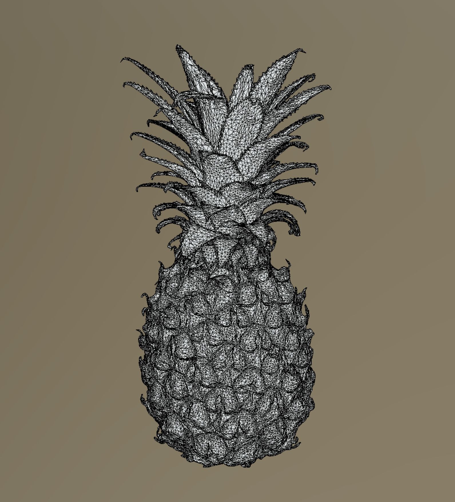 Pineapple 3D model_8