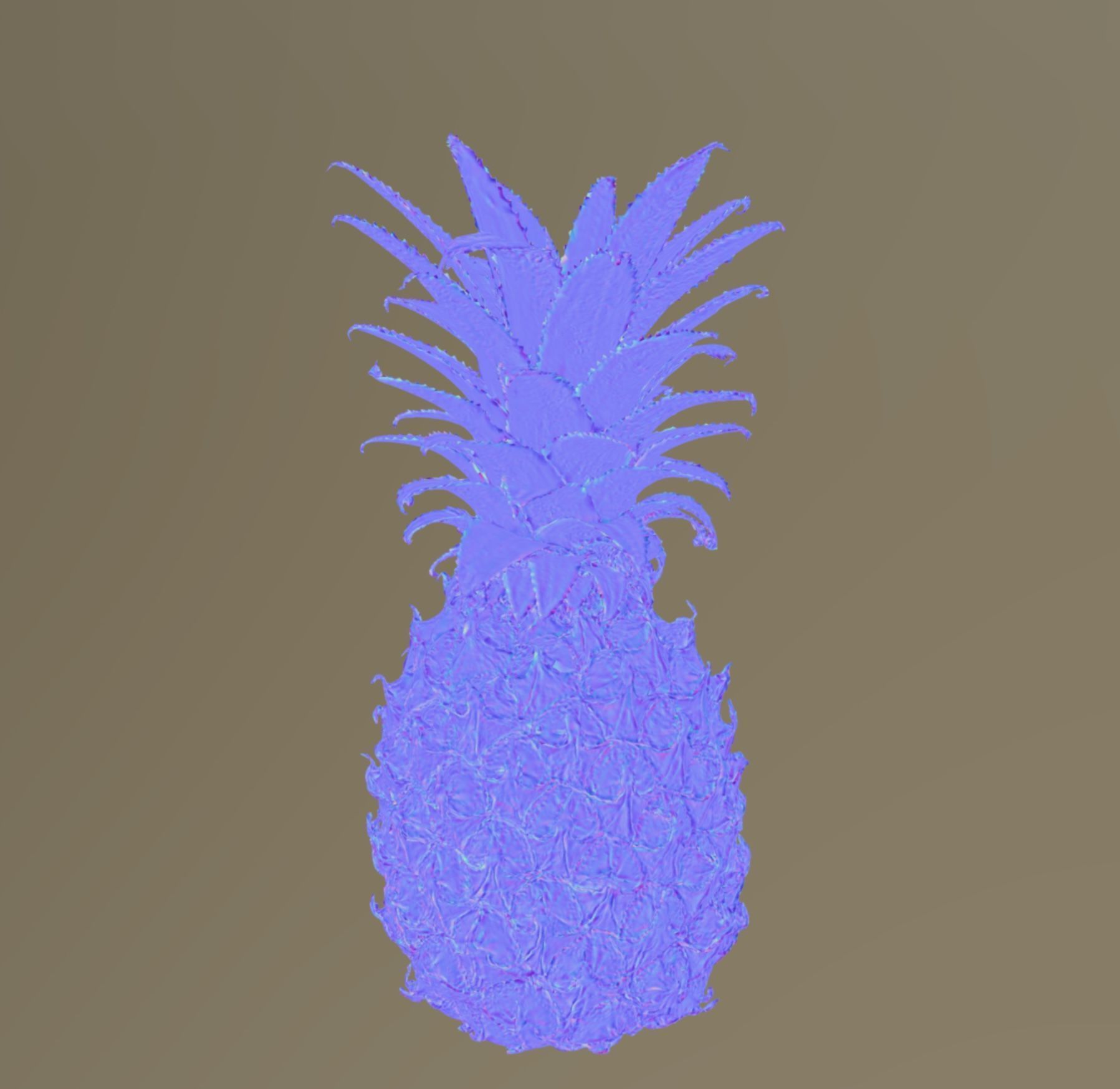 Pineapple 3D model_5