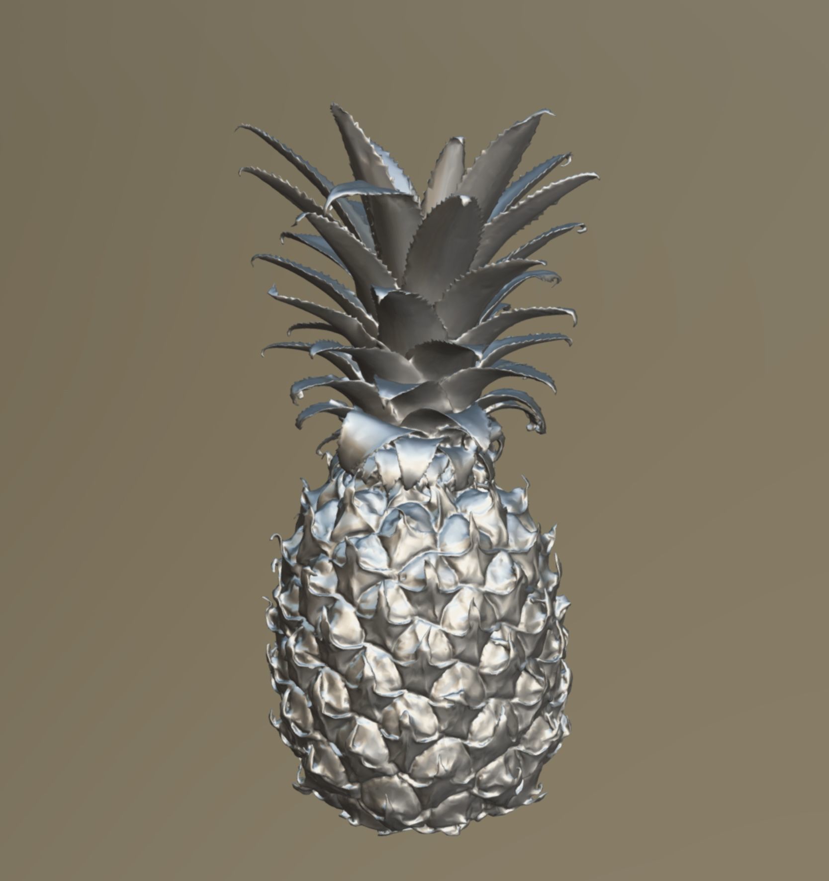Pineapple 3D model_6