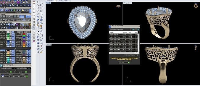 luxury ring 3D print model