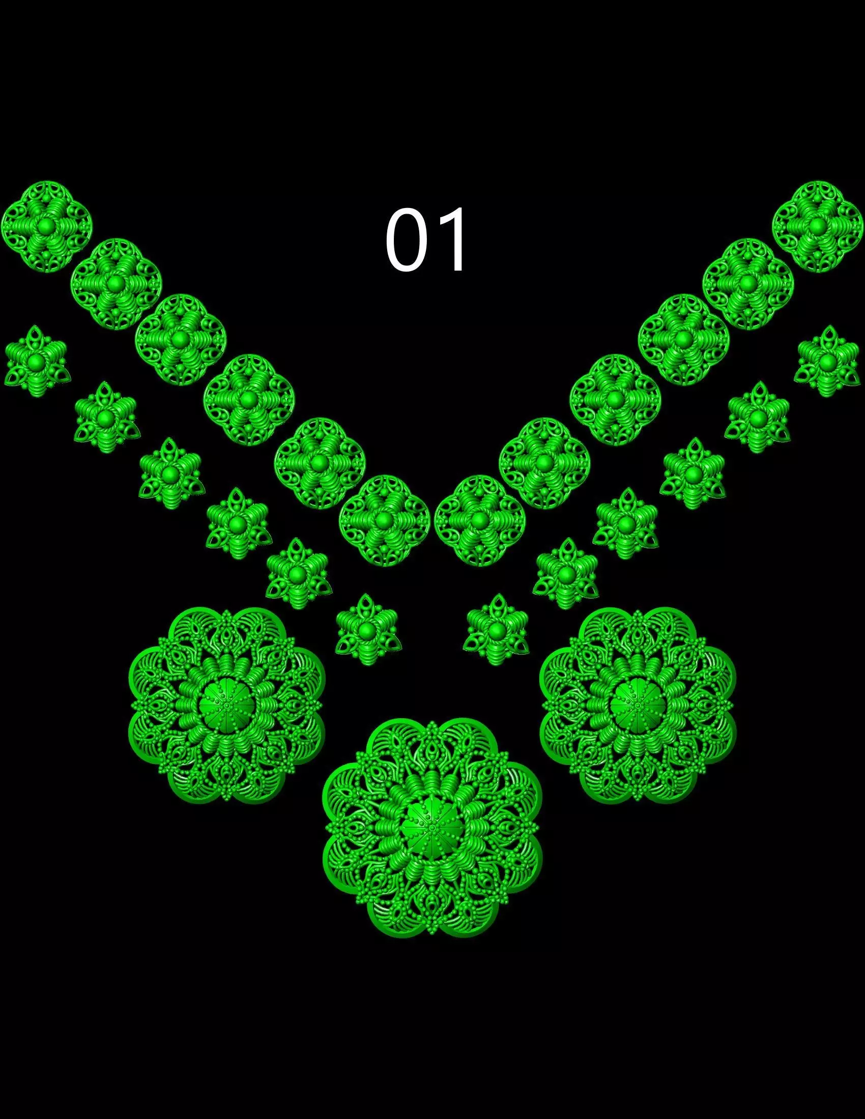 Mala Set  3D print model_0