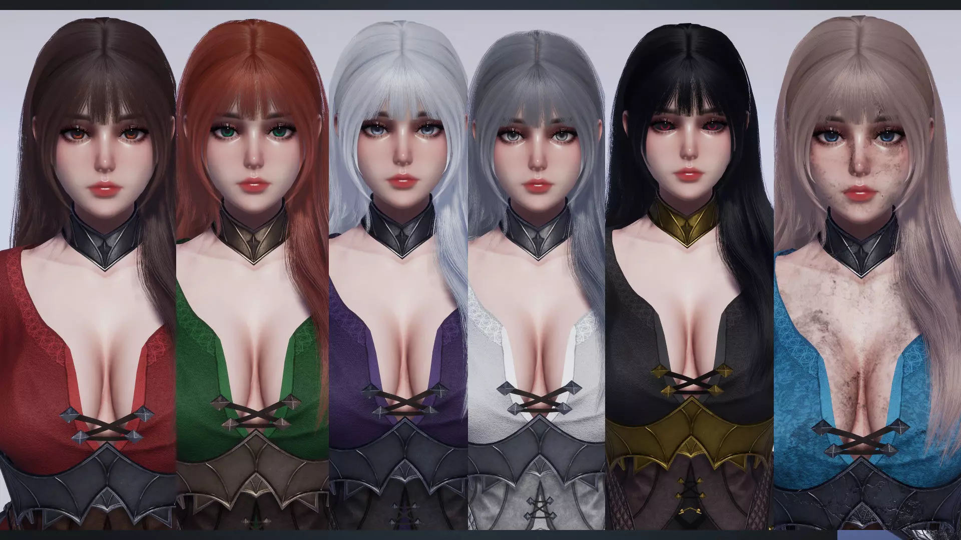 Knight Girl Elaine  Low-poly 3D model_14