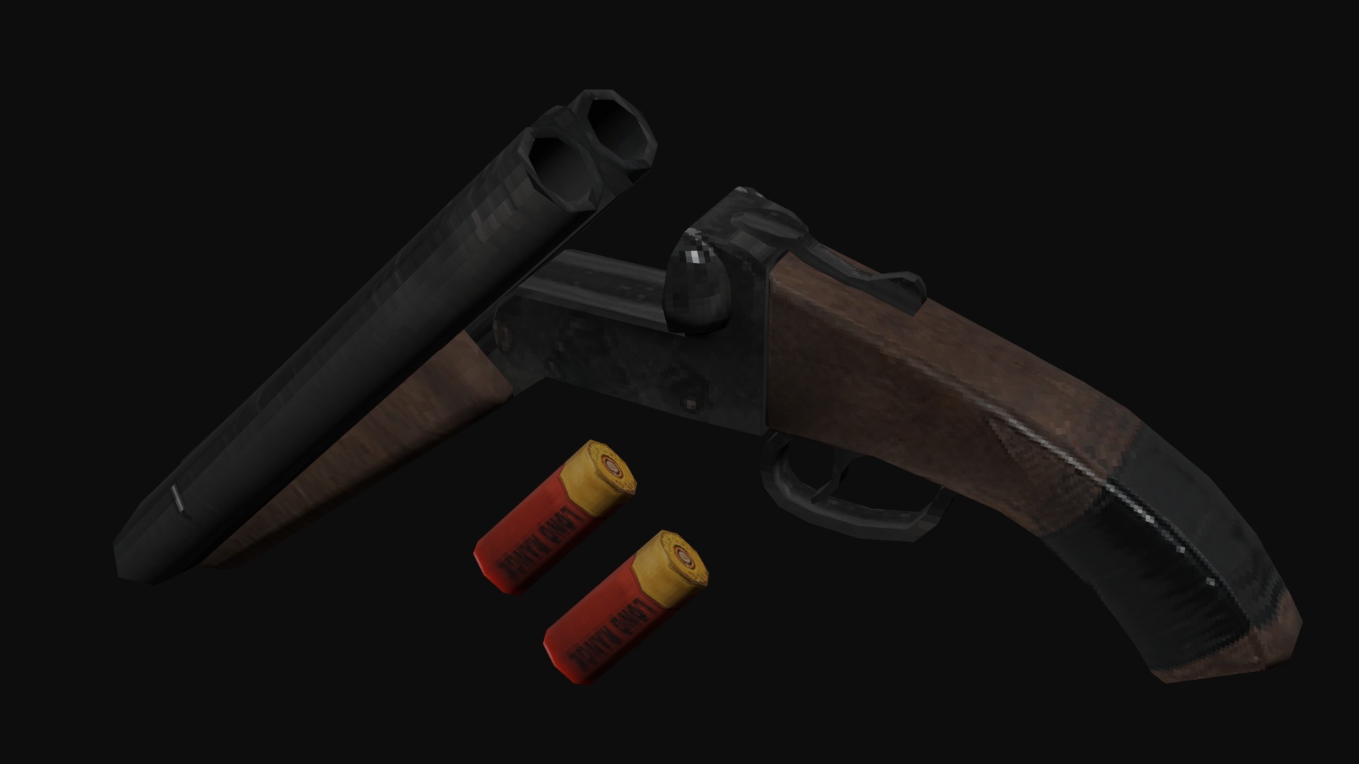PSX - PS1 - Weapons Pack - Low Poly Low-poly 3D model_9