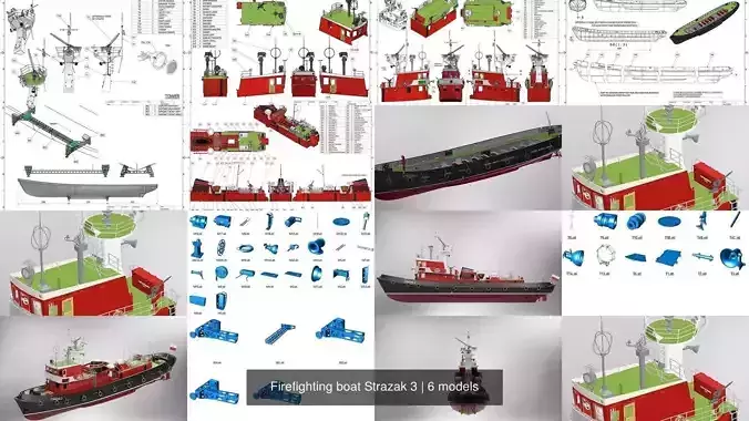 Firefighting boat Strazak 3