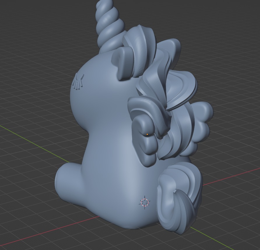 AMF ready Unicorn 3D print model_4
