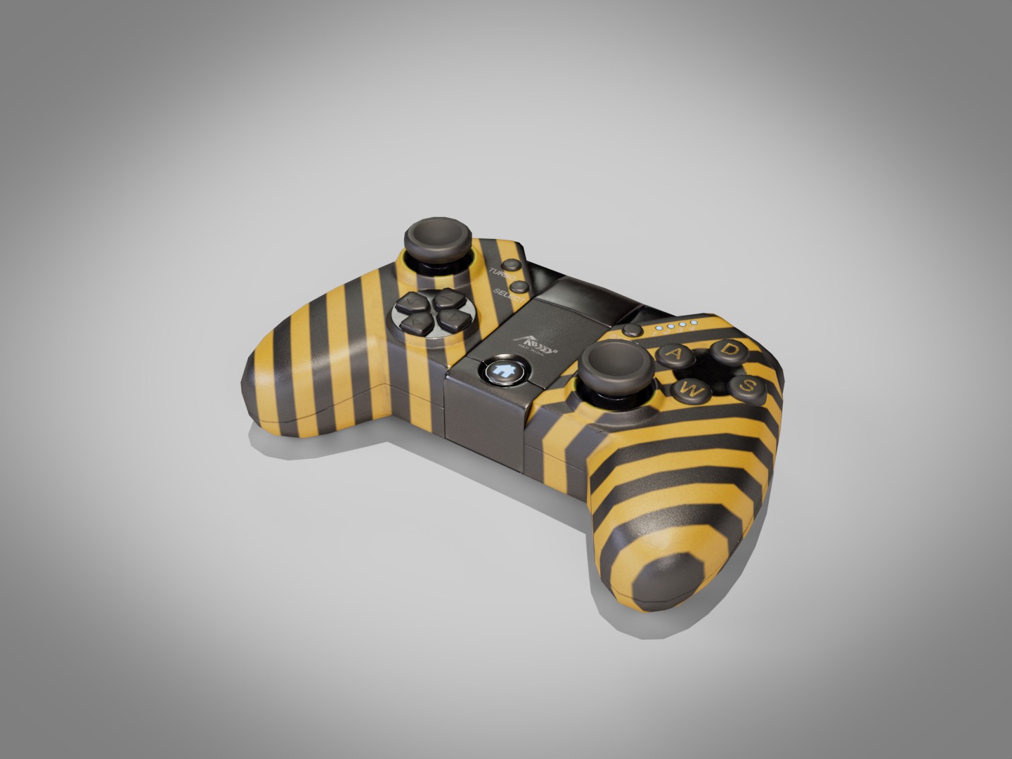 Game Controller Generic 2 Low-poly 3D model_5