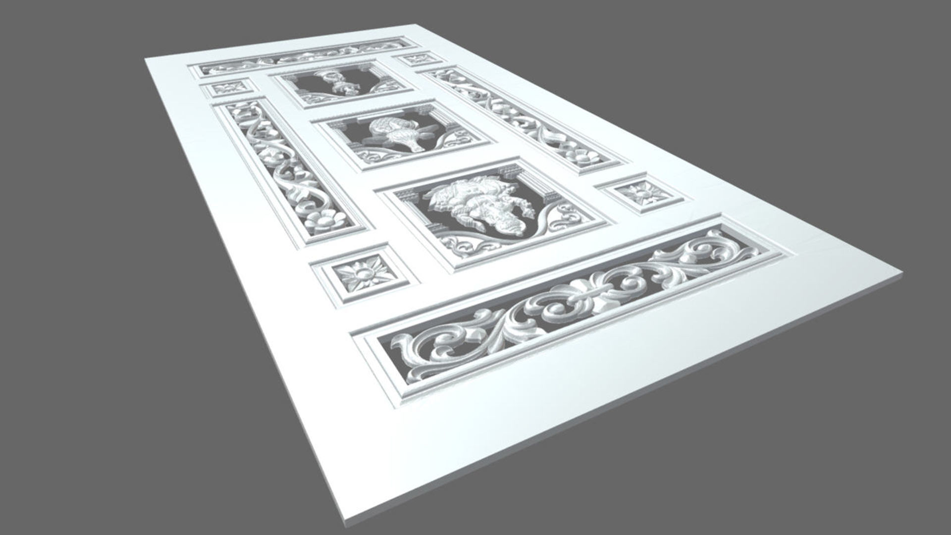 Door pattern gonesh 3part 3D model_3