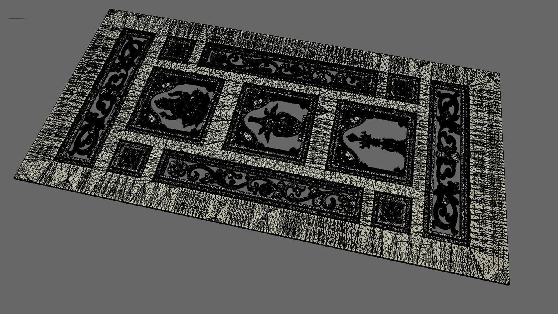 Door pattern gonesh 3part 3D model_6