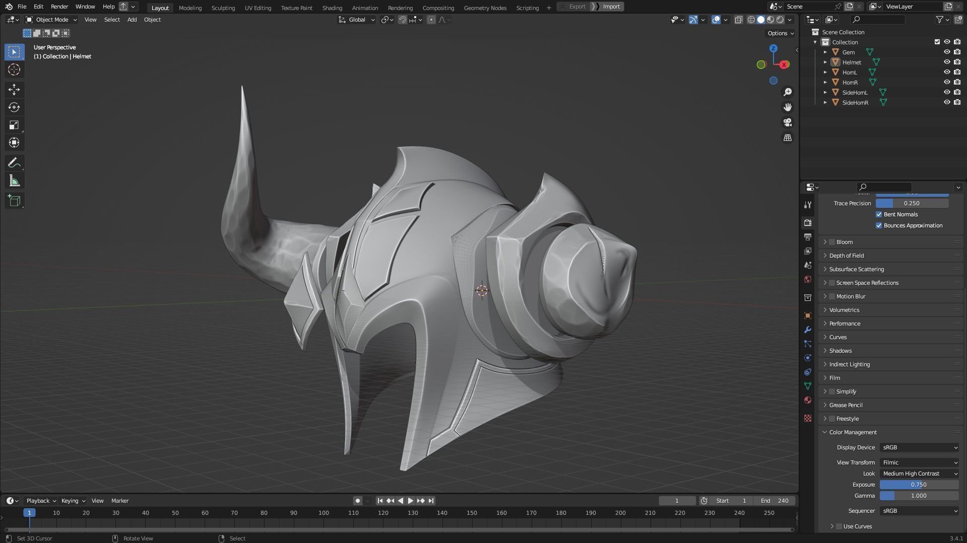 League of Legends Sejuani Helmet for Cosplay 3D print model_12