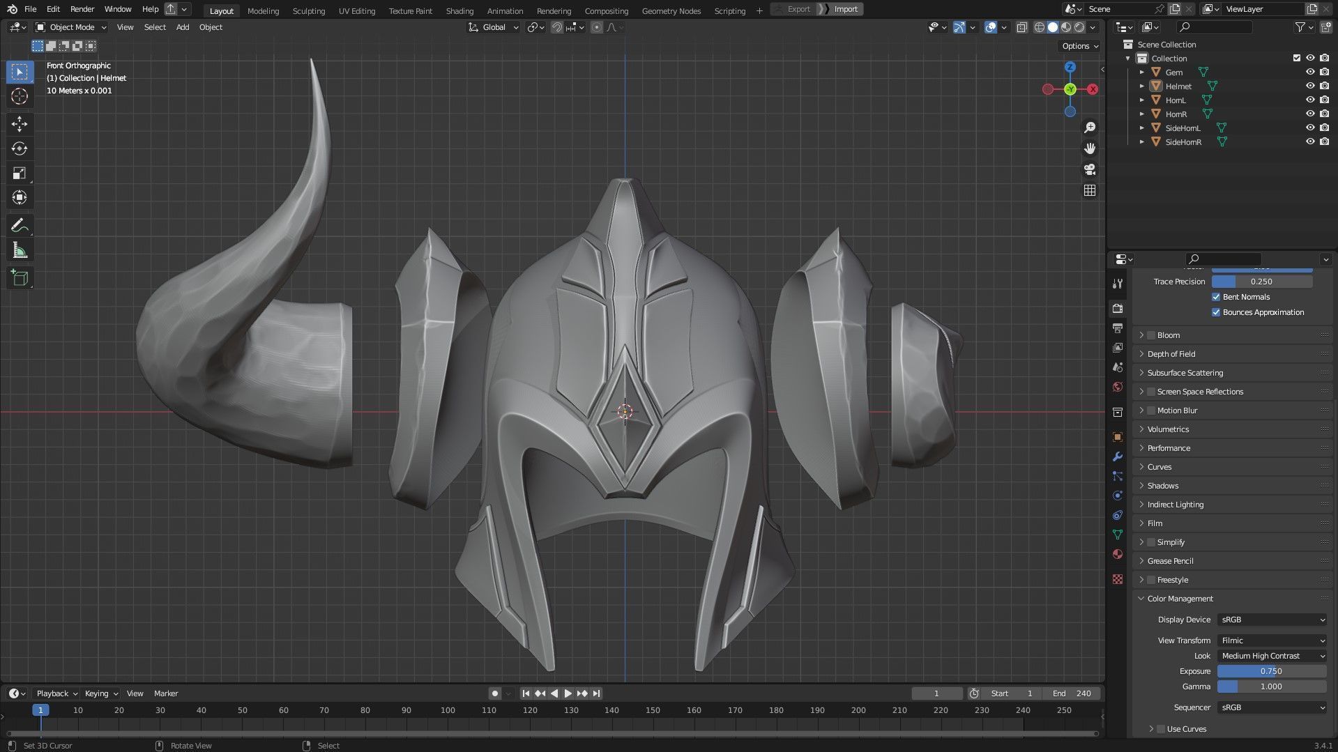 League of Legends Sejuani Helmet for Cosplay 3D print model_11