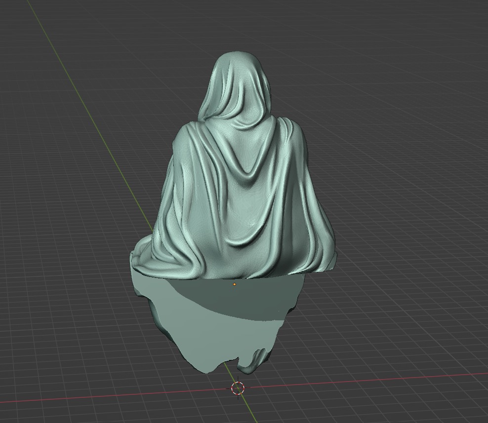 Sitting Ghost Lurking Spectre 3D print model_7