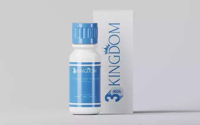 Plastic Medicine Bottle with box 