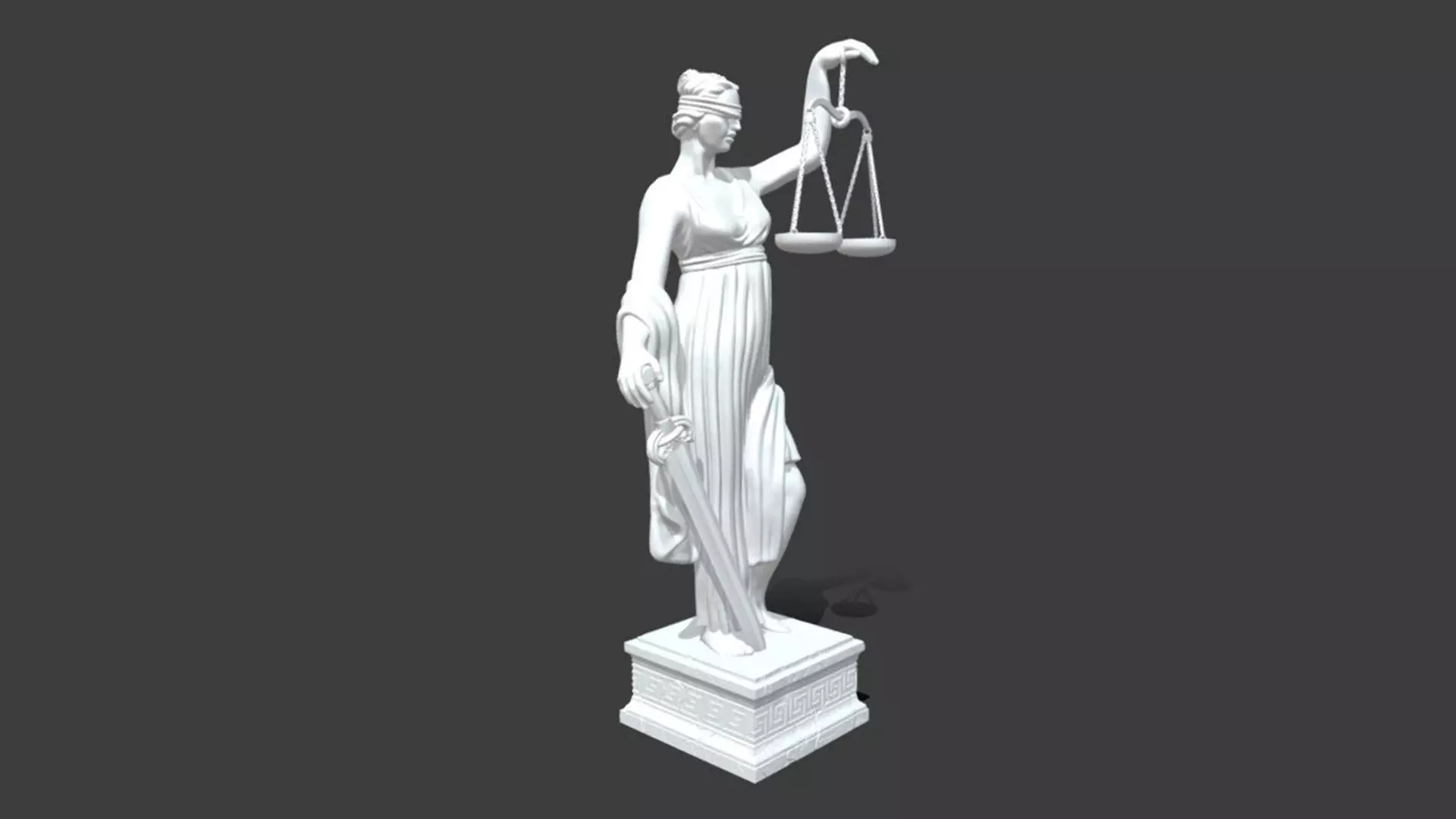 God of justice 3D model