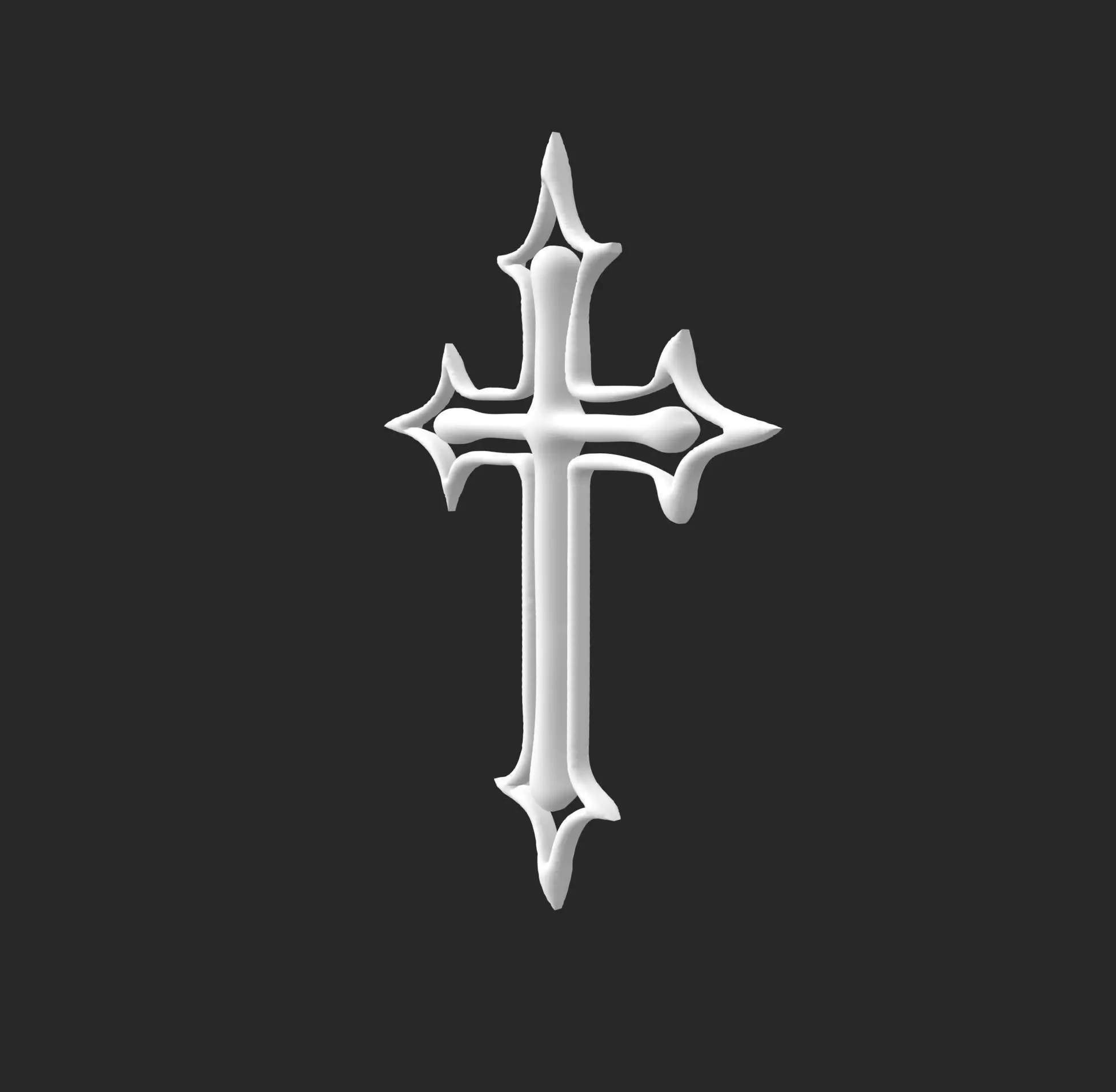 Ave Maria Cross Free low-poly 3D model