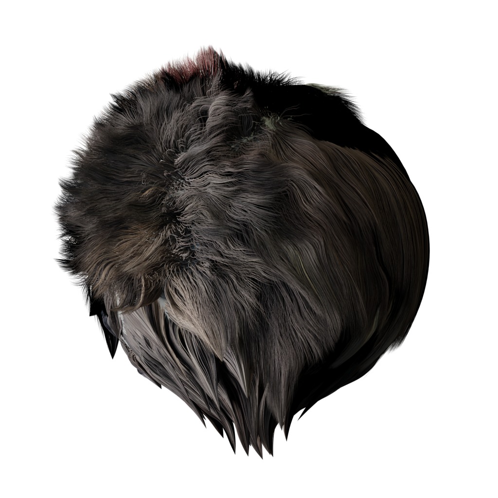 African Buffalo Low-poly 3D model_5