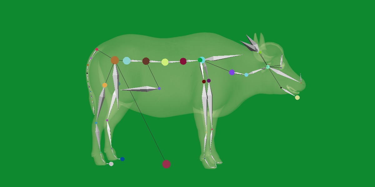 African Buffalo Low-poly 3D model_31