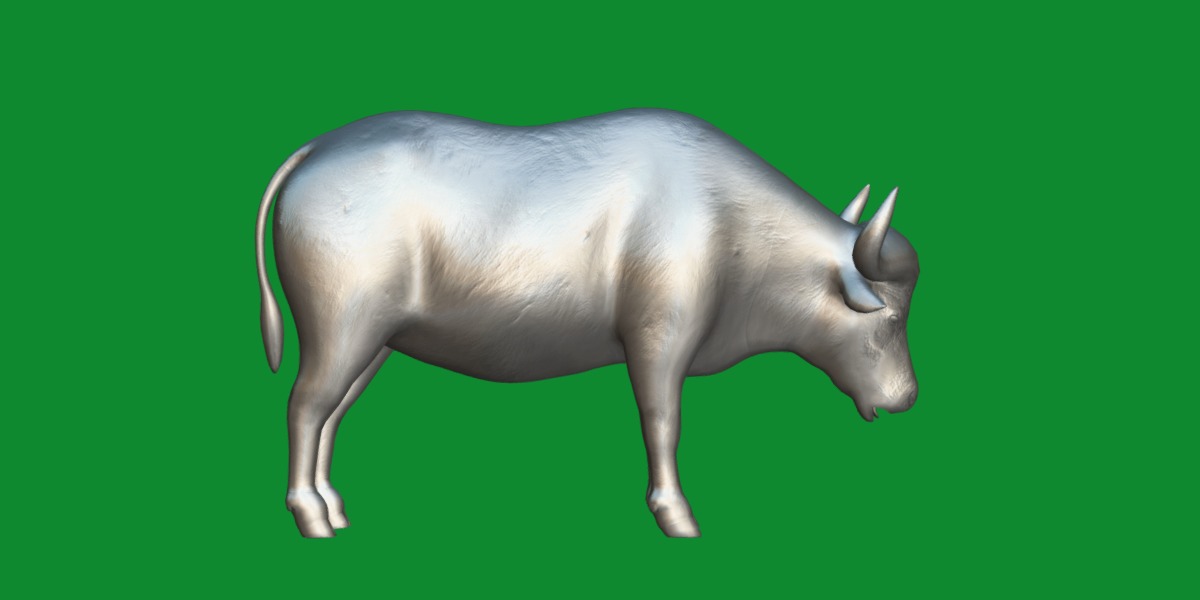 African Buffalo Low-poly 3D model_21