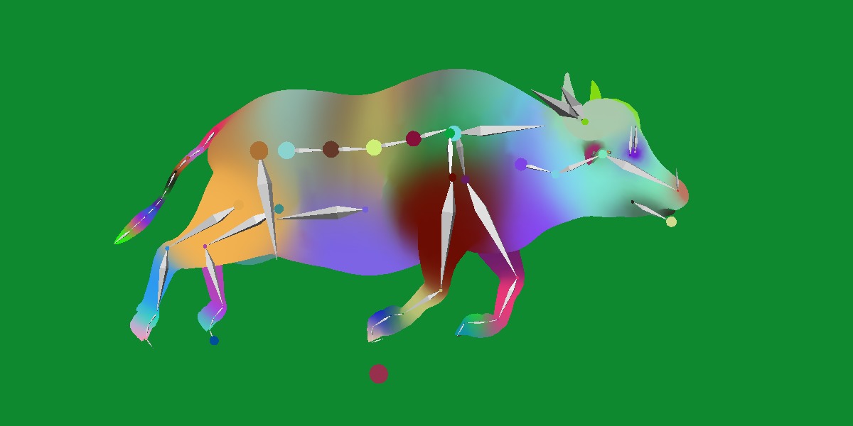 African Buffalo Low-poly 3D model_33