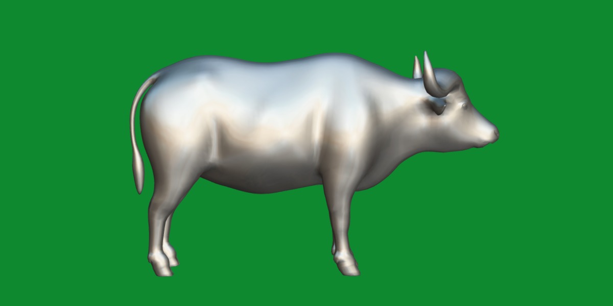 African Buffalo Low-poly 3D model_19