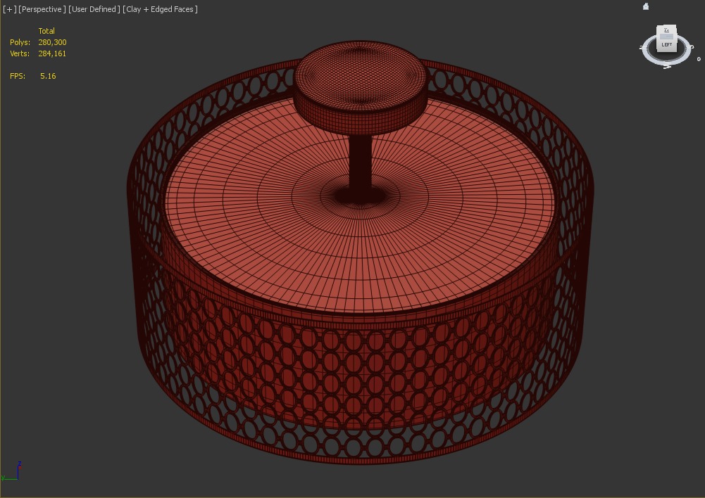 Erika Semi Flush Mount 3D model_3