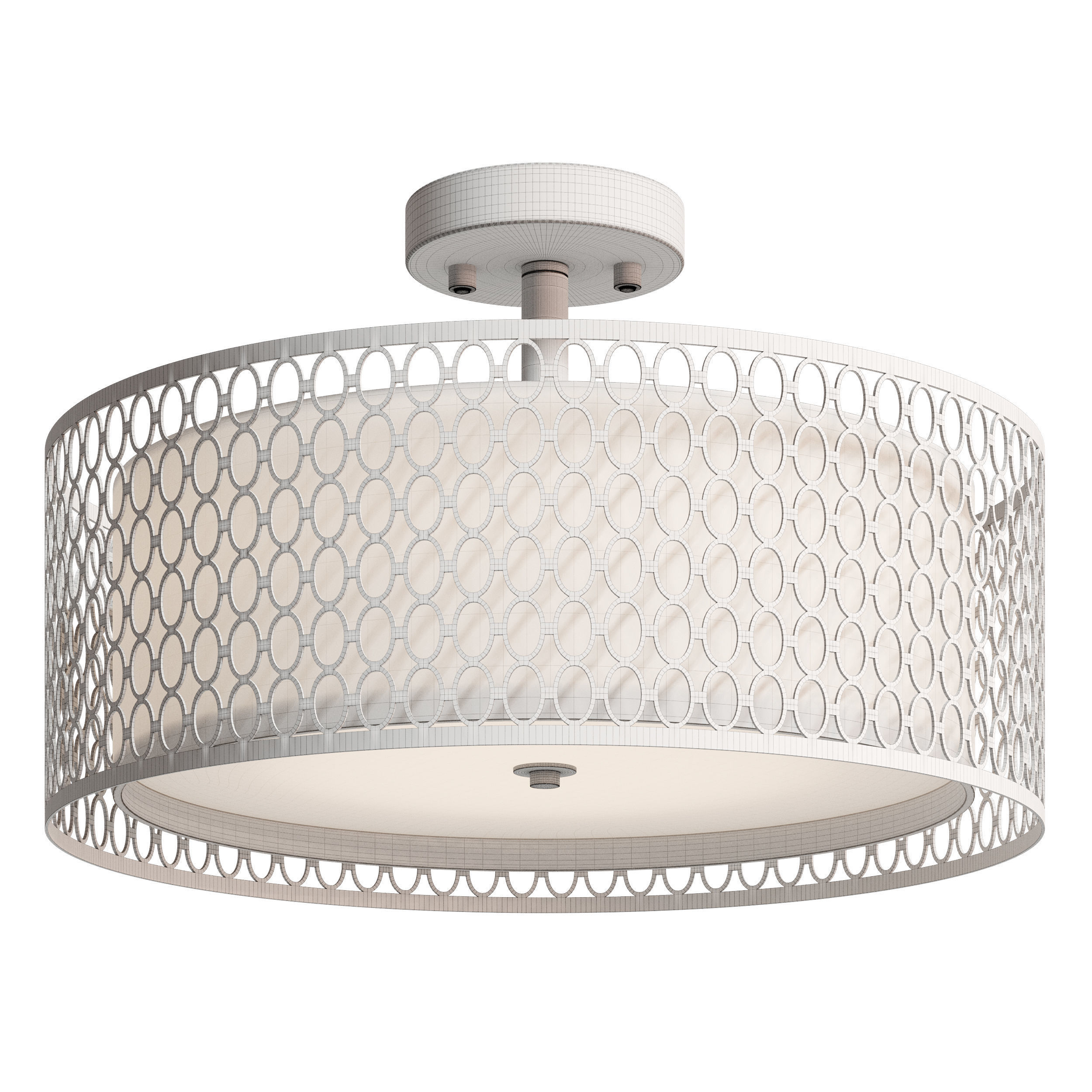 Erika Semi Flush Mount 3D model_1