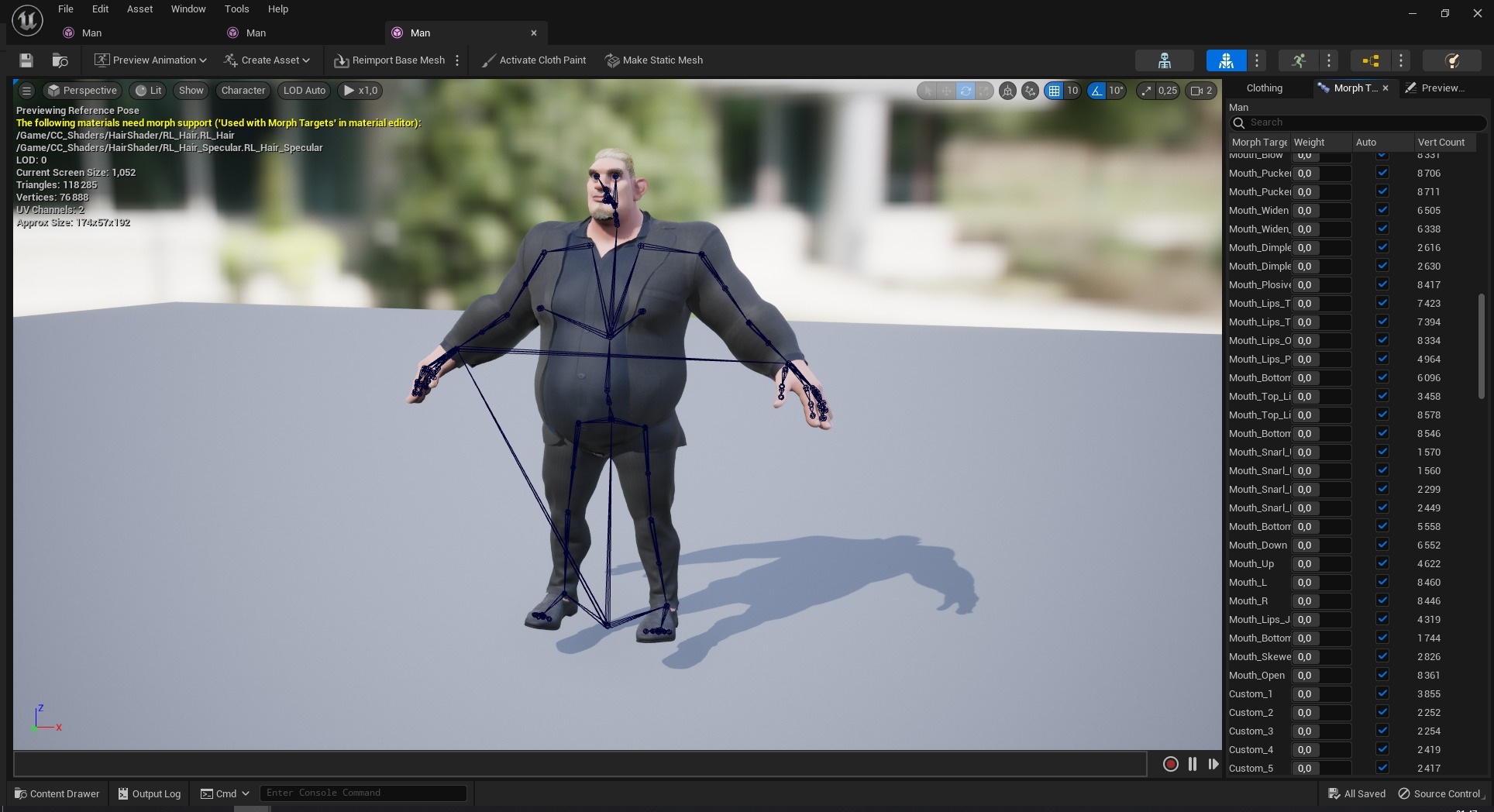  Toon Strongman in Security Guard costume Low-poly 3D model_31