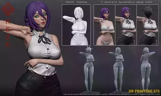 Reze Chainsaw Man 3D print model