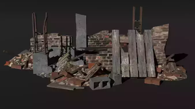 PSX - PS1 - Debris Pack - Low Poly