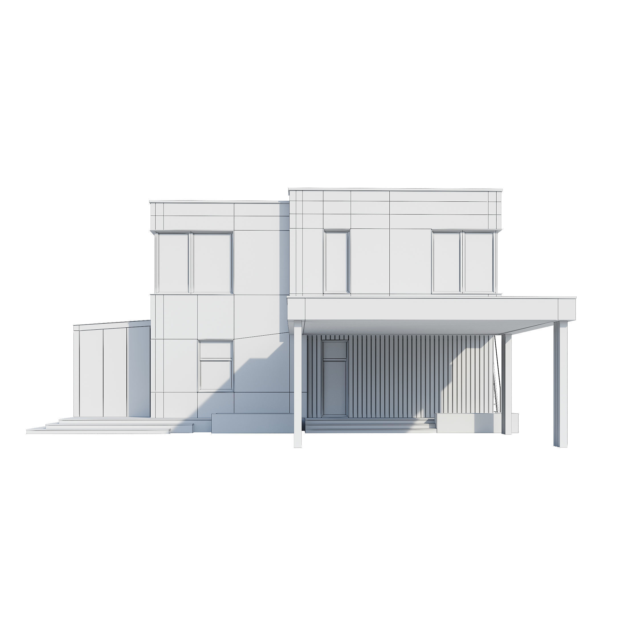 Modern house V93 3D model_20