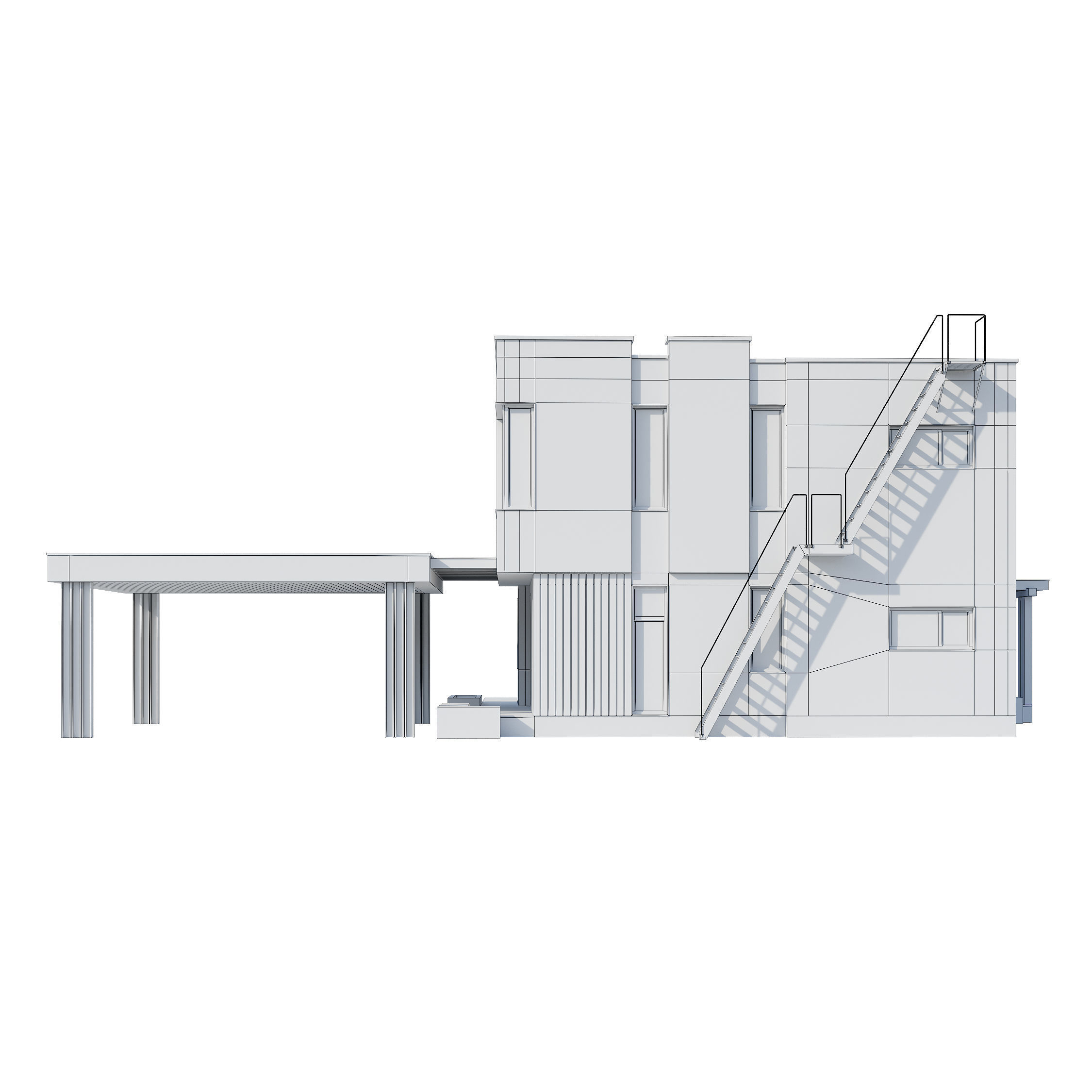 Modern house V93 3D model_21