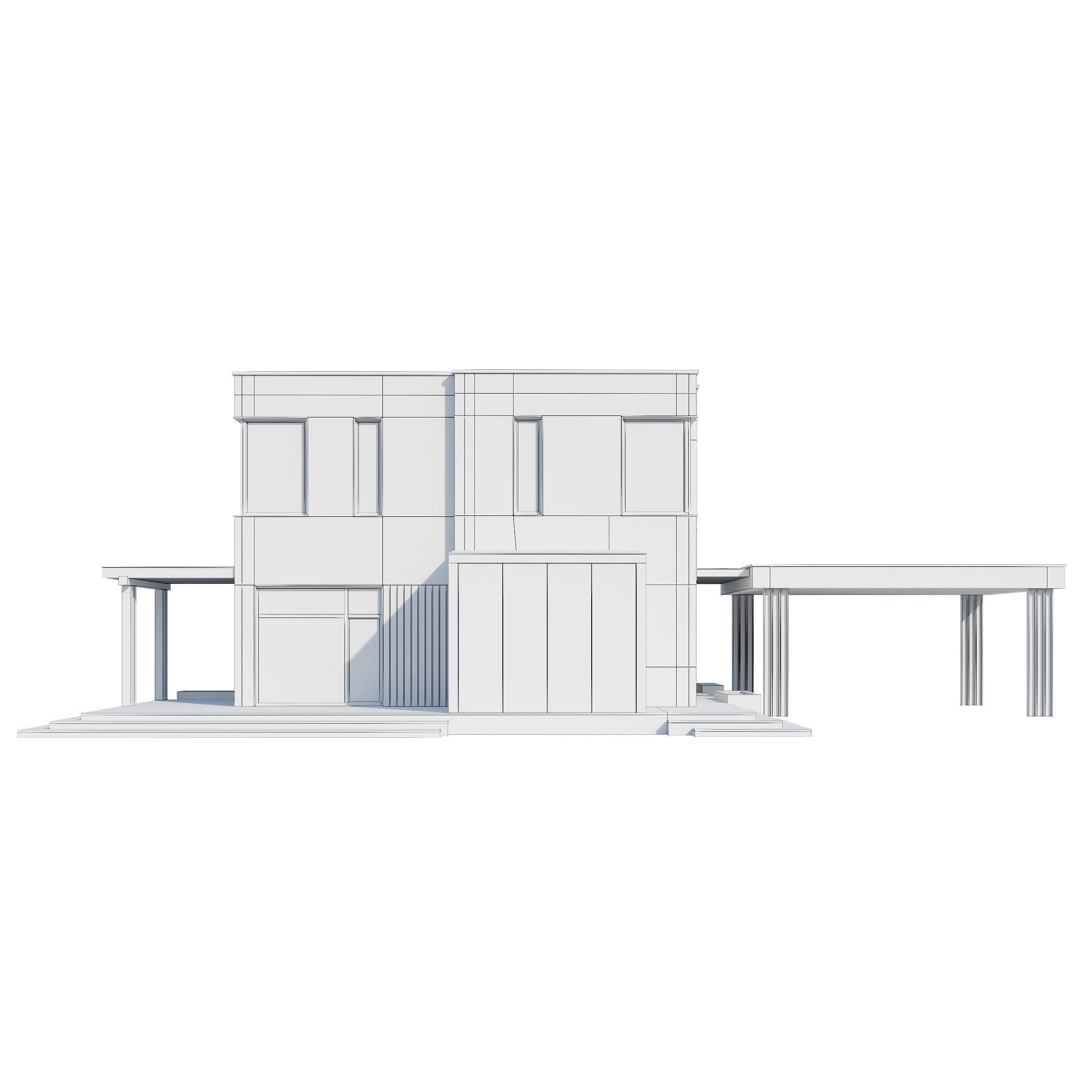 Modern house V93 3D model_23