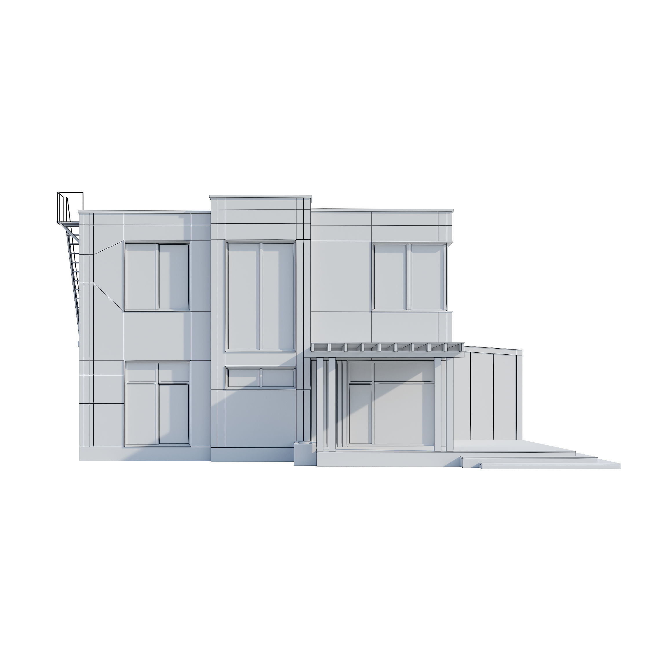 Modern house V93 3D model_22