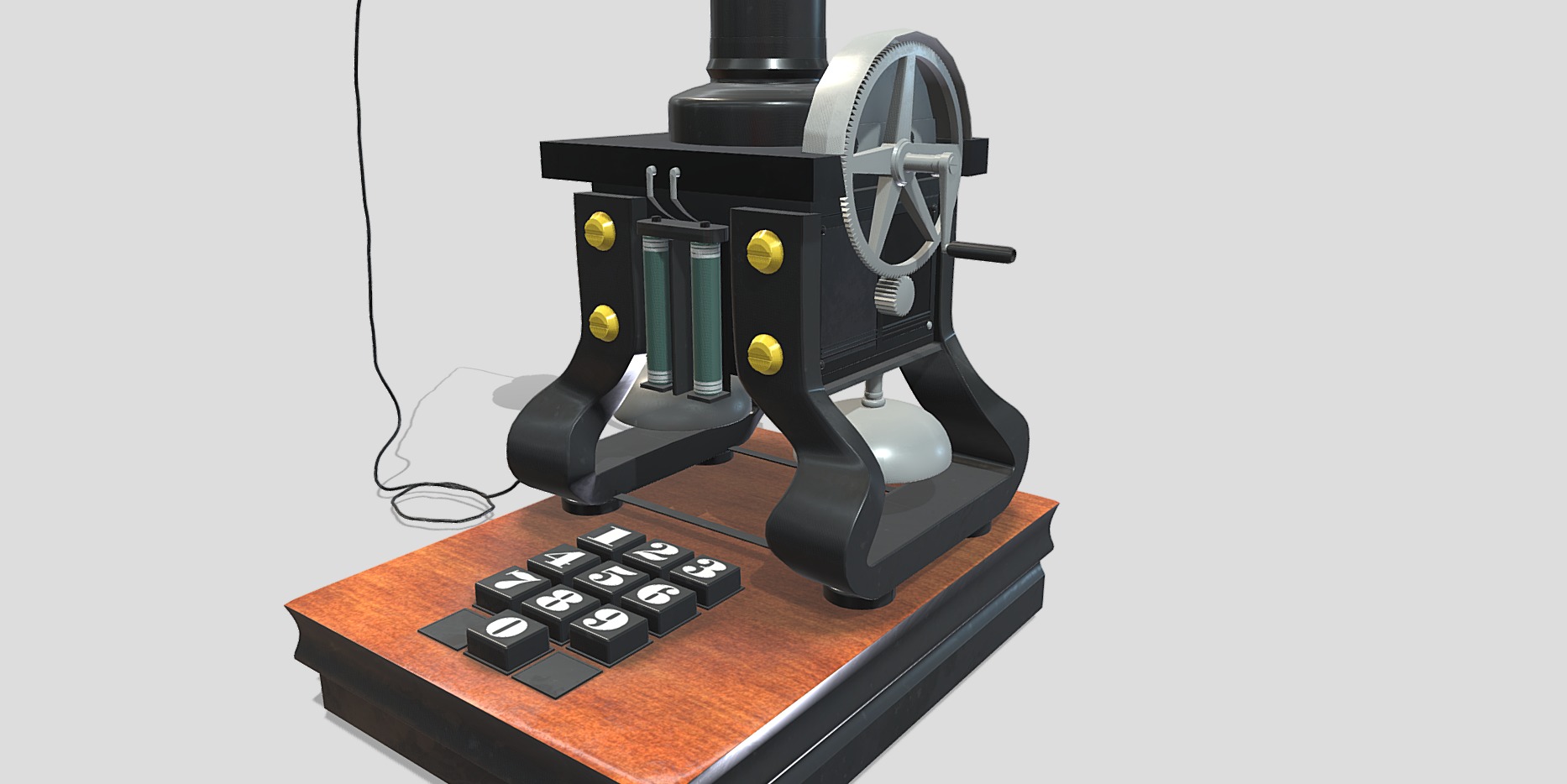 Vintage Telephone 3D model_2