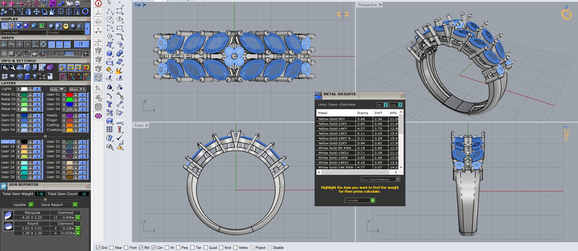marquis ring 3D print model_1