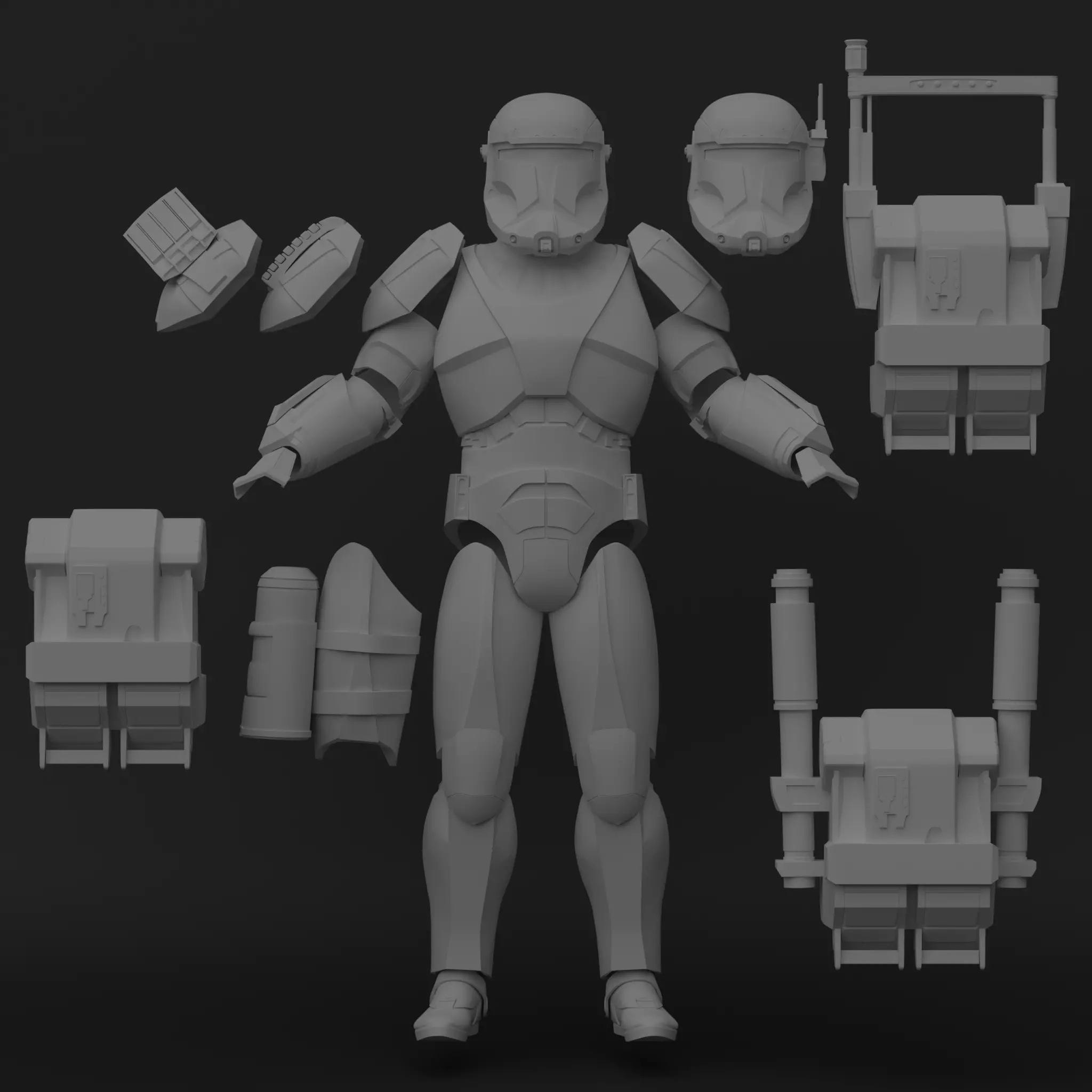 Clone Republic Commando - One12 - STL files 3D print model