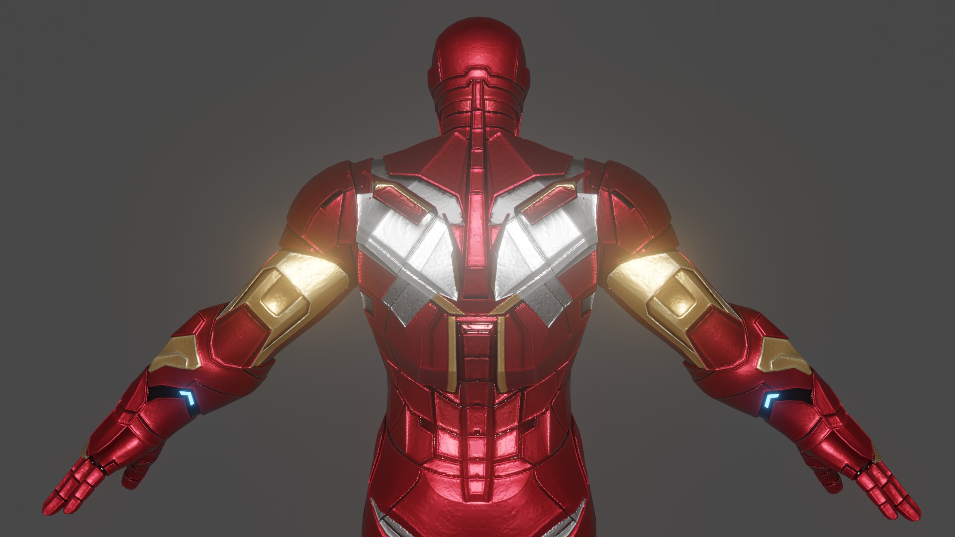 Ironman Low-poly 3D model_5