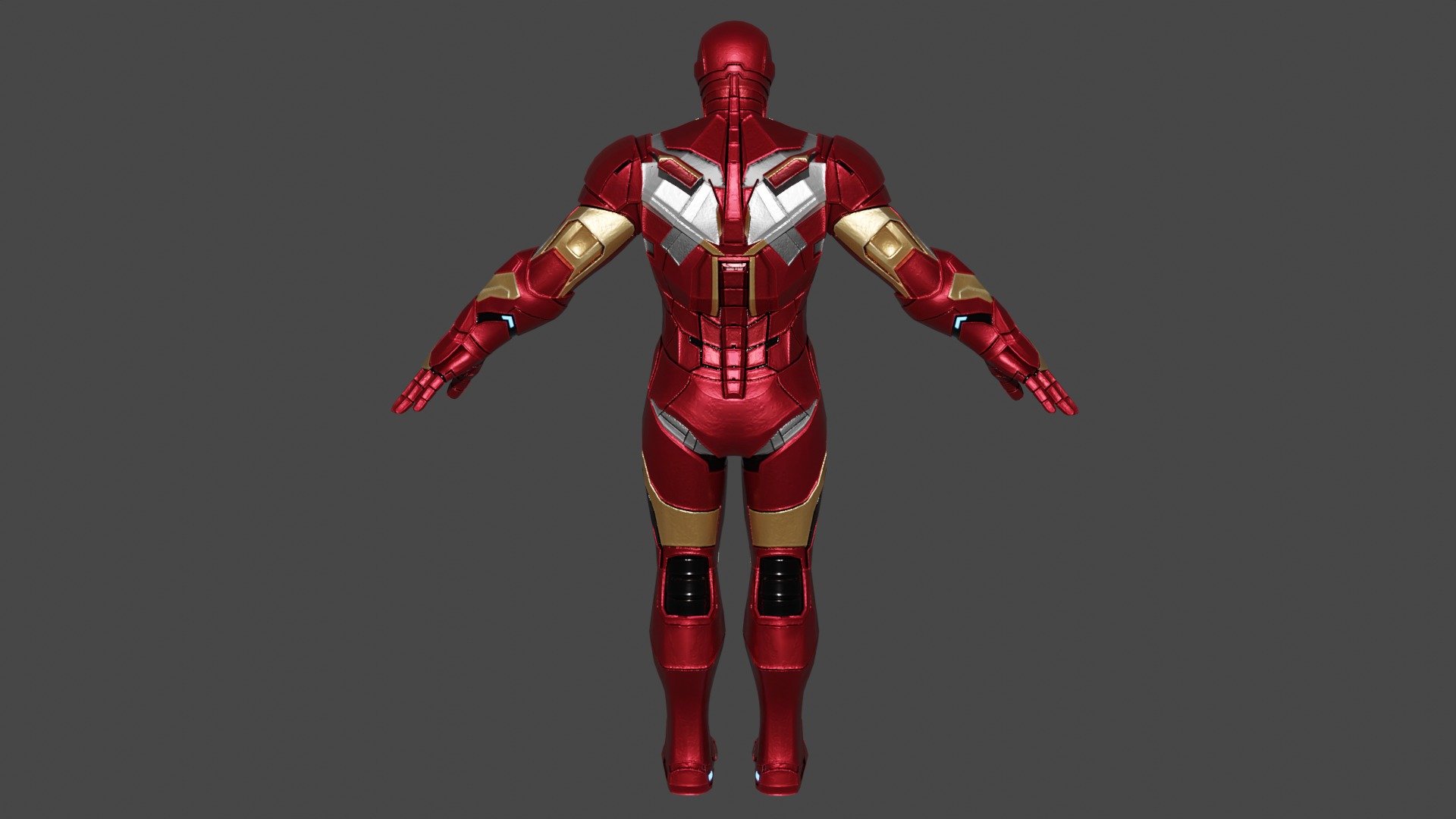 Ironman Low-poly 3D model_4