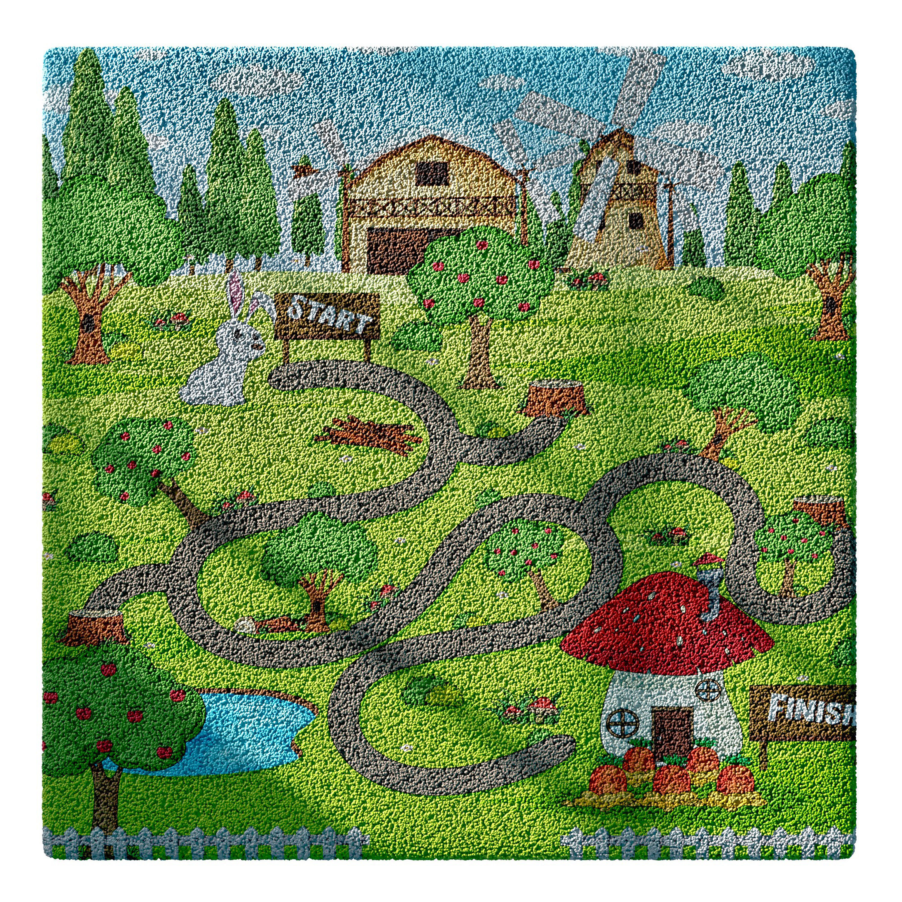 Kids carpet set 2 3D model_9