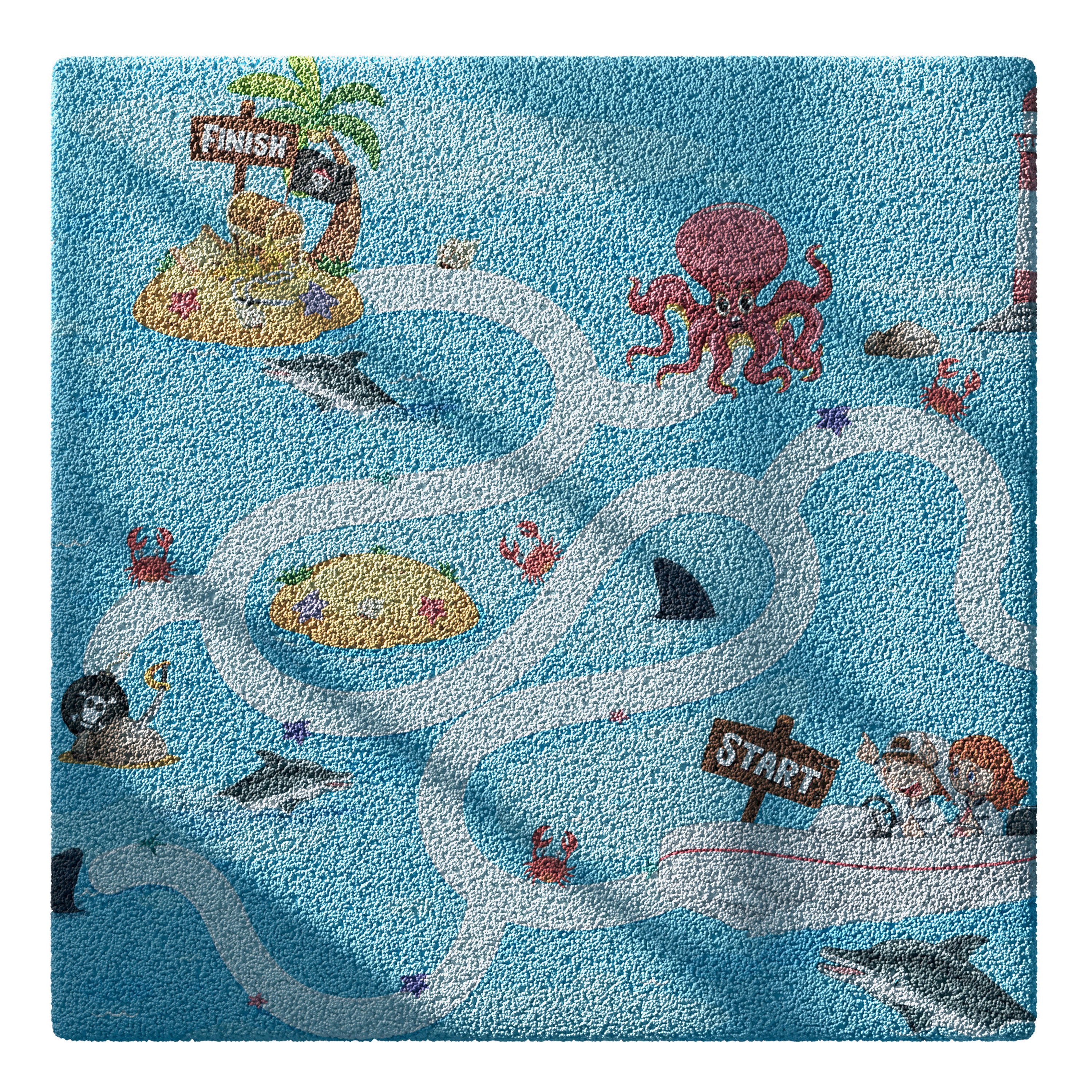 Kids carpet set 2 3D model_11