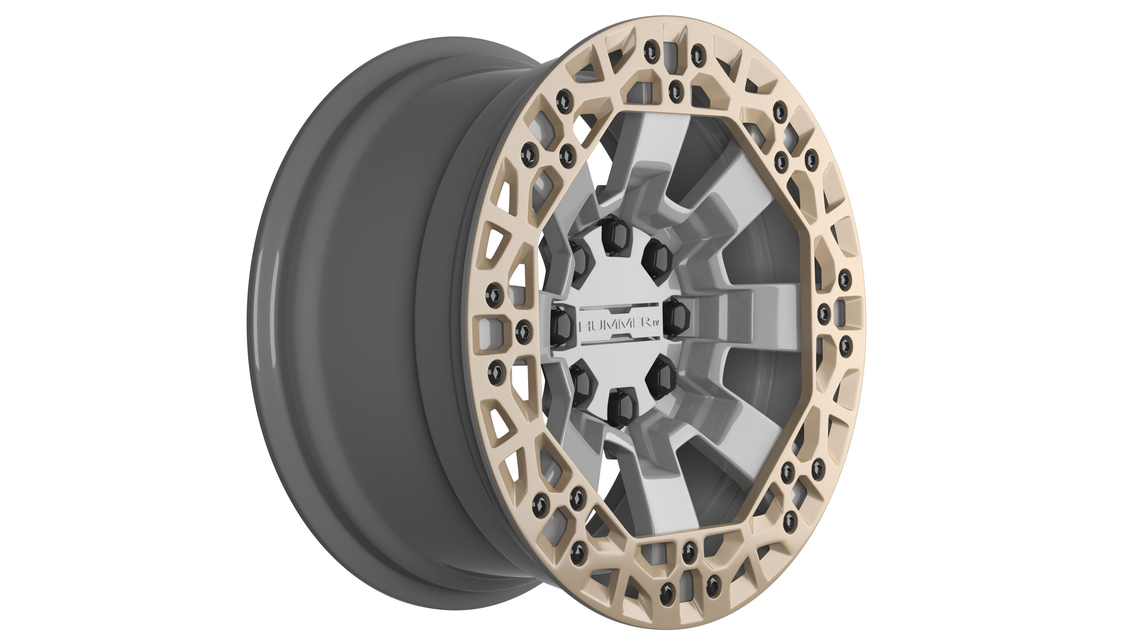 GMC hummer EV 2022 rim 3D model_1