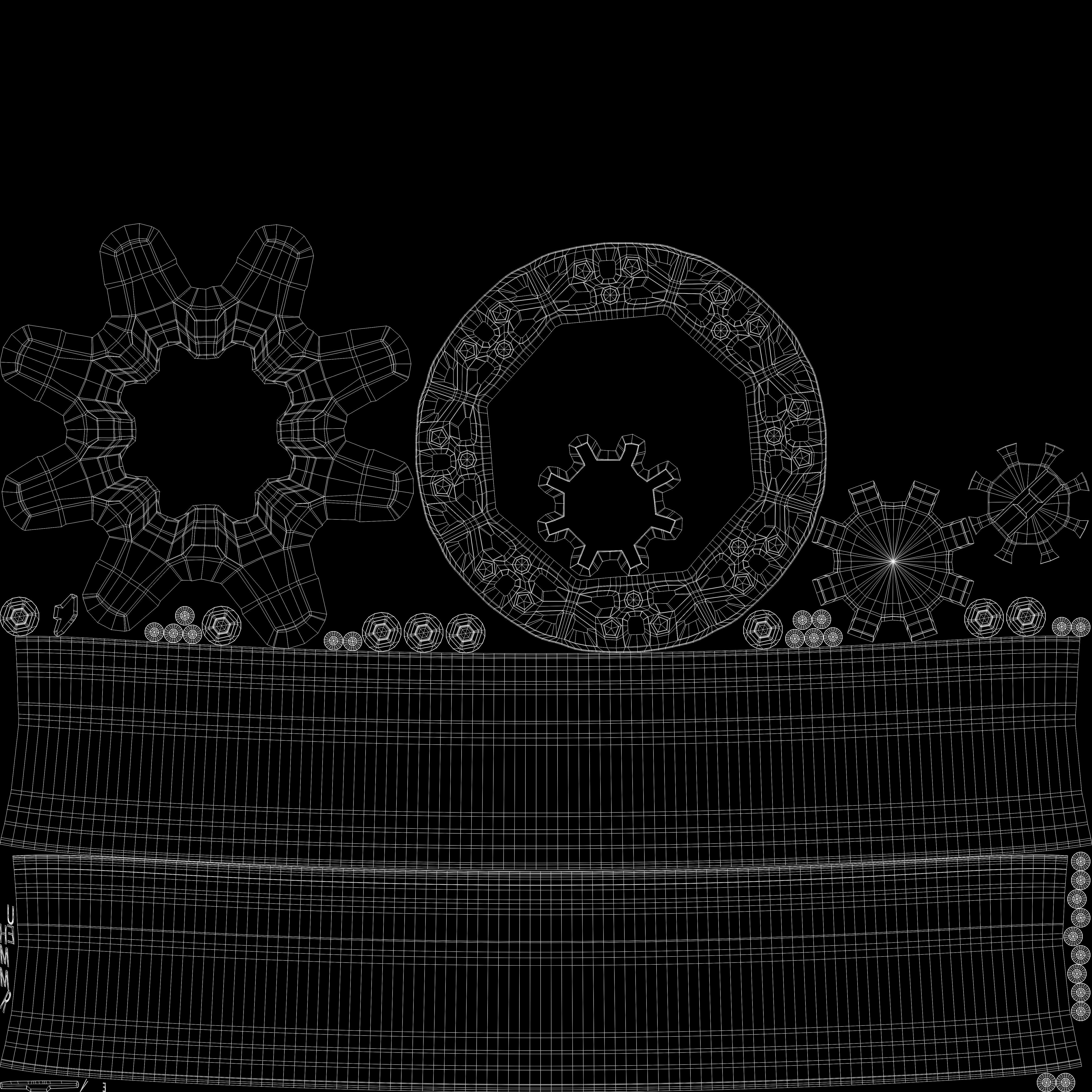 GMC hummer EV 2022 rim 3D model_6