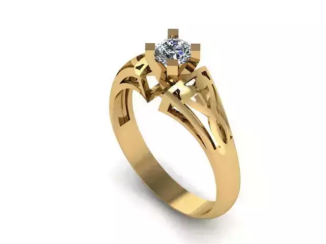 solitair ring ready to print