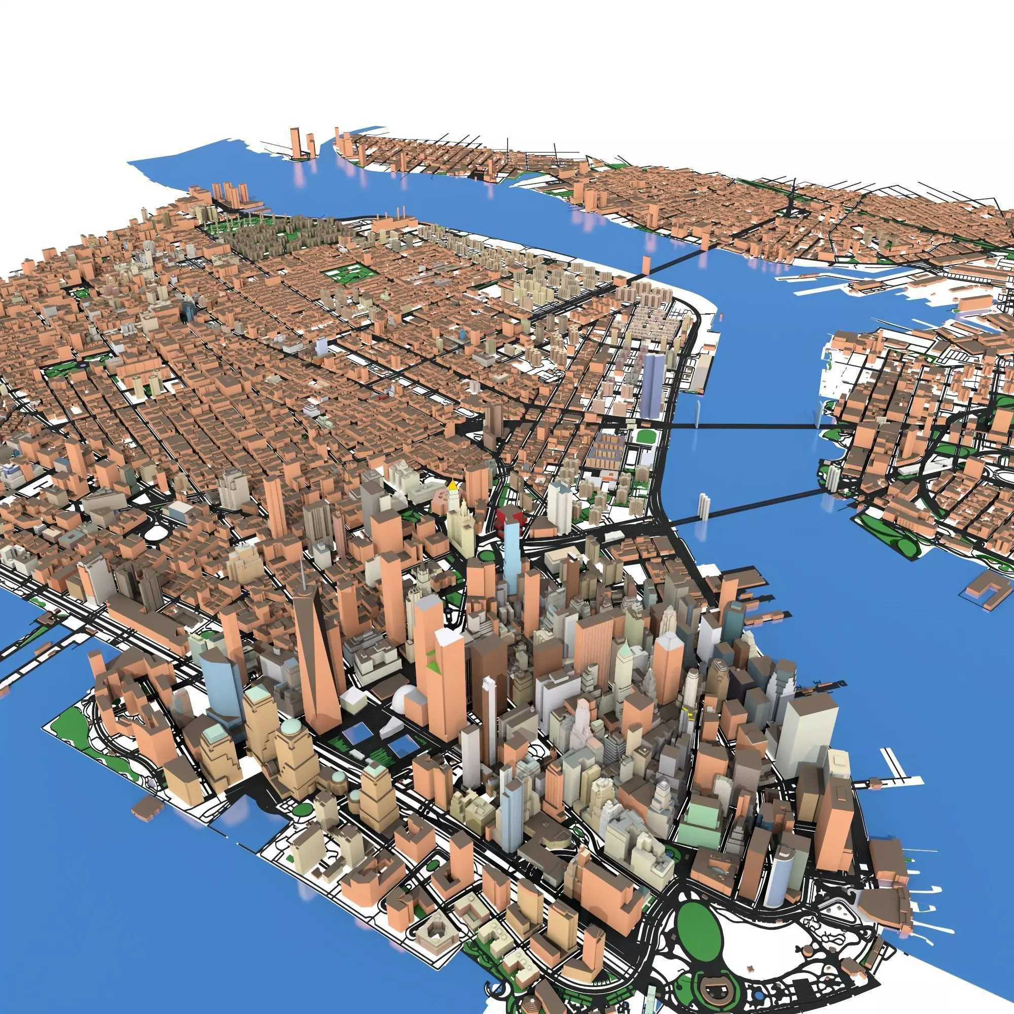 New York City USA 3D model