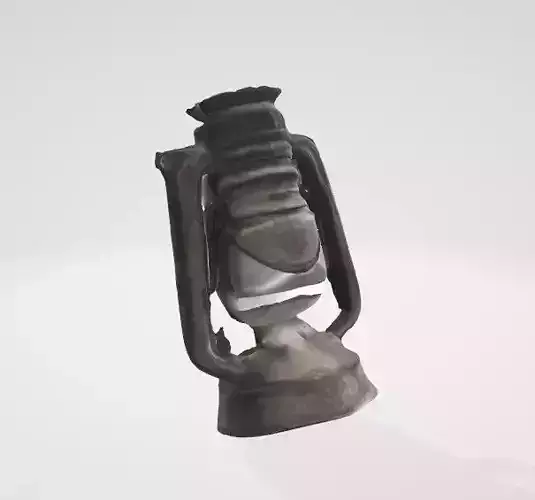Old-fashioned Oil Lantern 3D Render 3D model