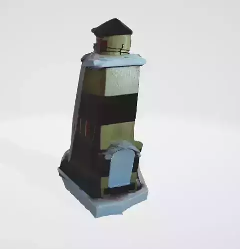 Miniature Playset Lighthouse 3D Render