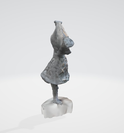 Damaged Classical Statue 3D Asse Low-poly 3D model_1