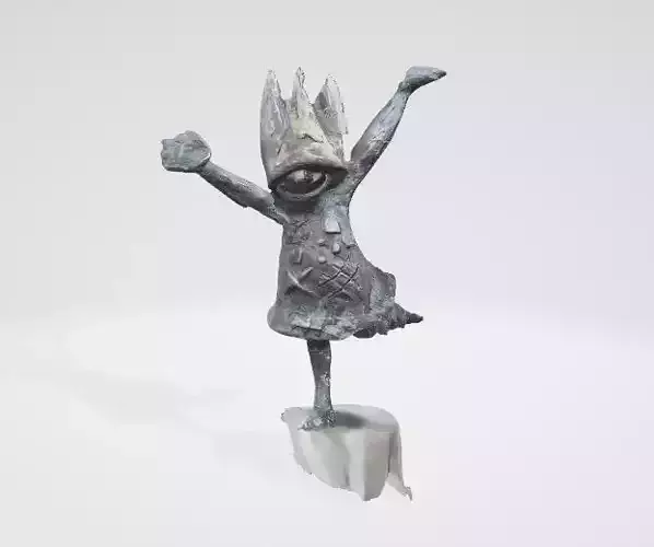 Damaged Classical Statue 3D Asse Low-poly 3D model