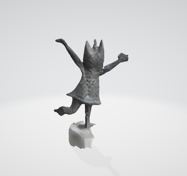 Damaged Classical Statue 3D Asse Low-poly 3D model_2